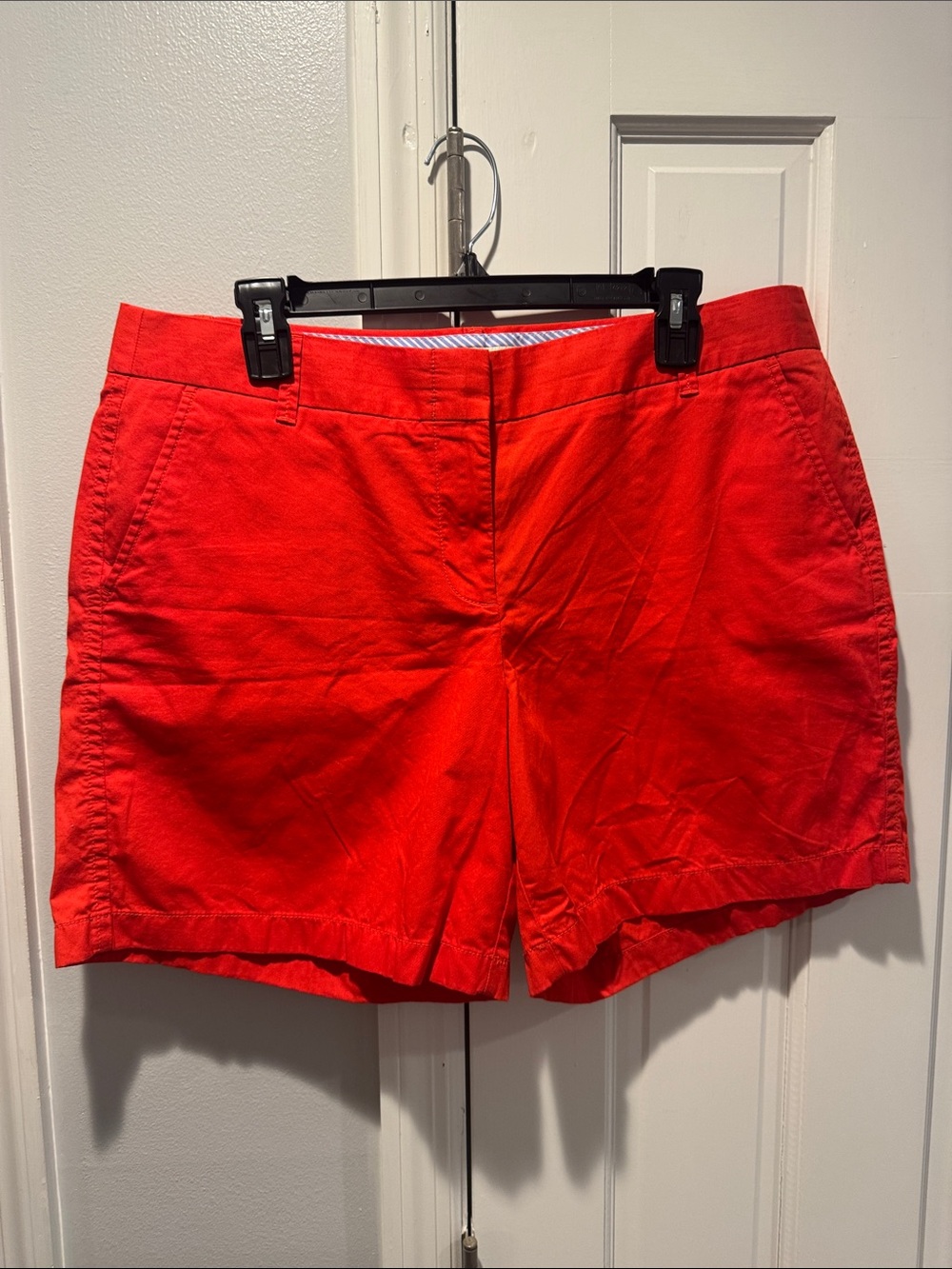 J. Crew Bright Red Tailored Cotton Shorts